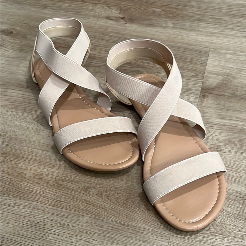 Beige Strappy Sandals